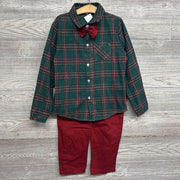LS Plaid Button Up Shirt & Pants 5-6