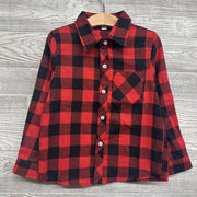 LS Button Up Flannel Buffalo Plaid