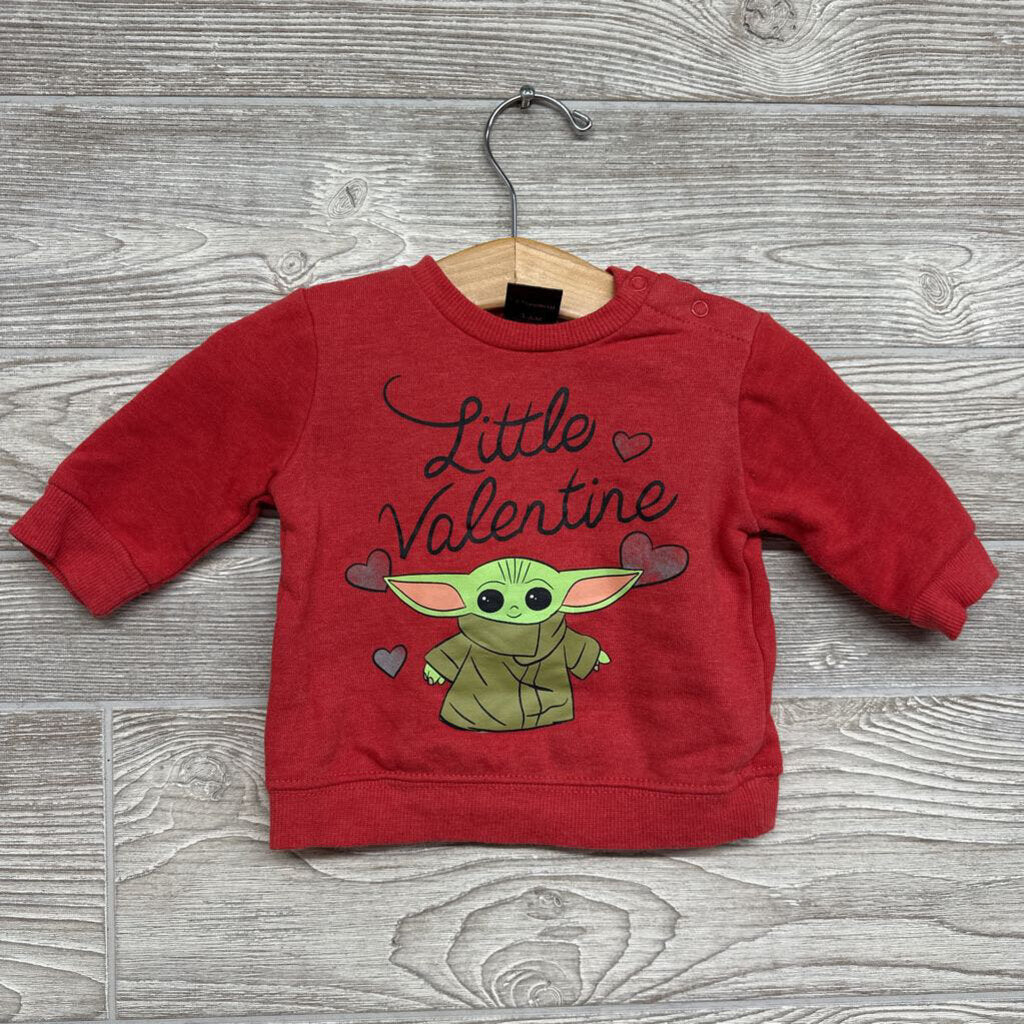 Crewneck Little Valentine Yoda 3-6m
