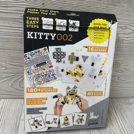 NEW Make Your Own Paper Toy Cat