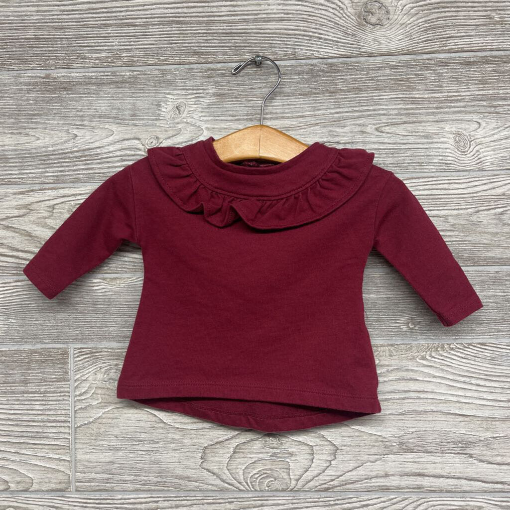 LS Tunic Ruffle Collar