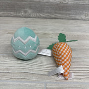 Plush Egg & Carrot Gingham