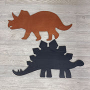 2 Pc Wooden Wall Hanging Dinosaurs