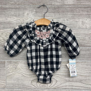 NEW Gingham Bodysuit Ruffle Flowers