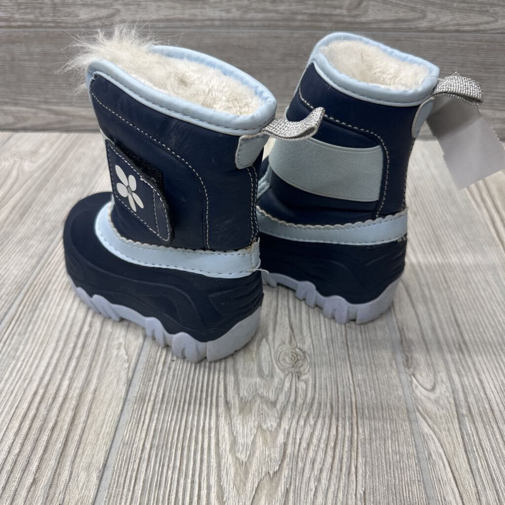 Velcro Snow Boots Flower 7c