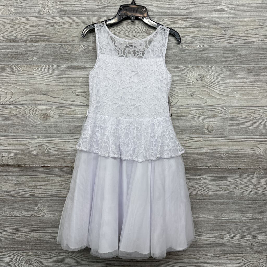 NEW Lace Layered Tulle Dress Flowers