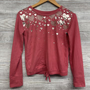 Light Weight Hacci Sweater Hearts Cinched 10-12