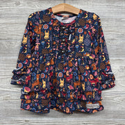 NEW LS Dress Ruffles Deer Squirrels 18M