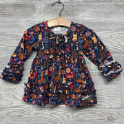 NEW LS Dress Ruffles Deer Squirrels