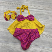 NEW 2 Pc Halter Top & Bummies Bow