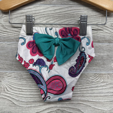 NEW 2 Pc Halter Top & Bummies Fringe Paisley 3-6m