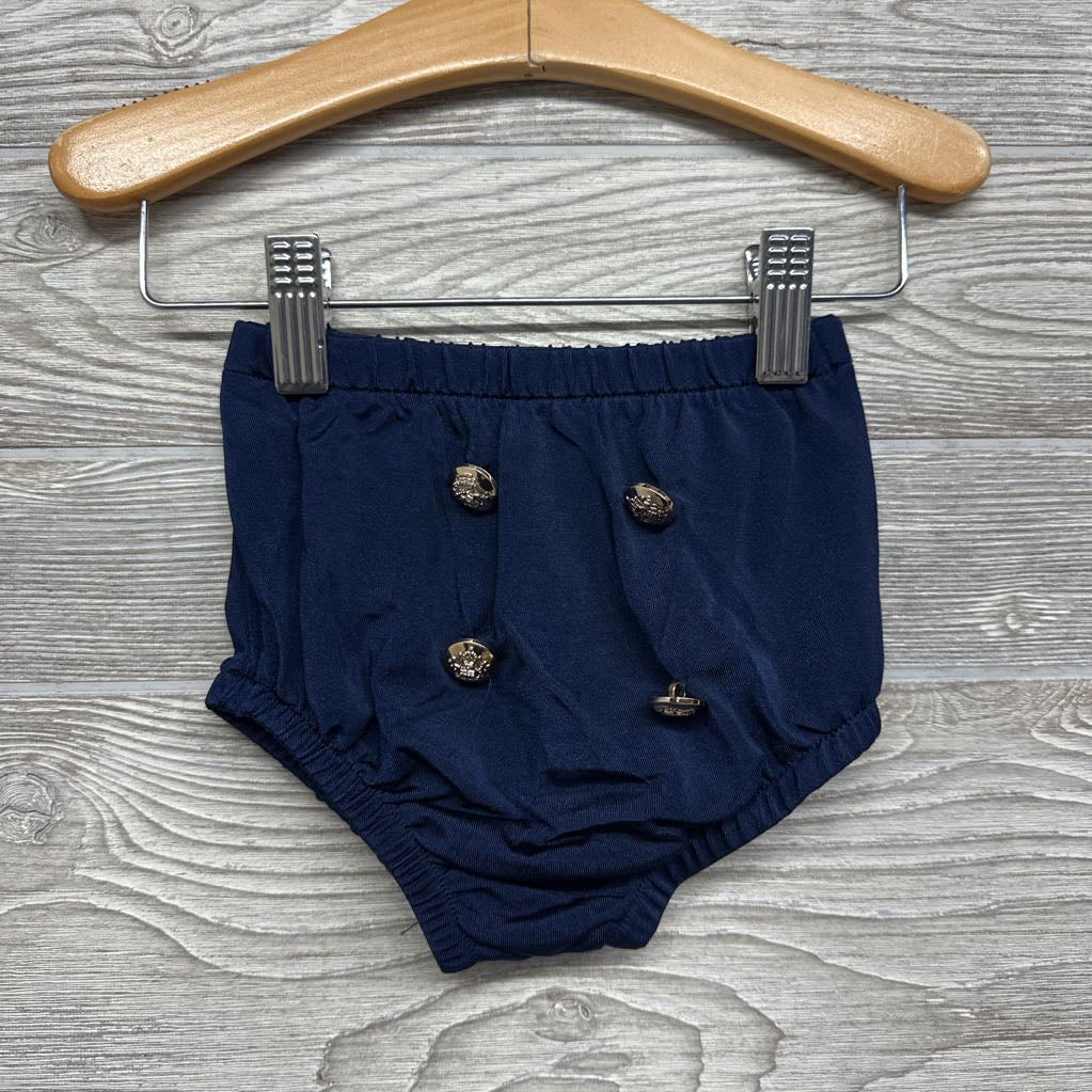 NEW 2 Pc Halter Top & Bummies Stripes Buttons 2t