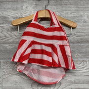 NEW 2 Pc Halter Top & Bummies Stripes Buttons 9-12m