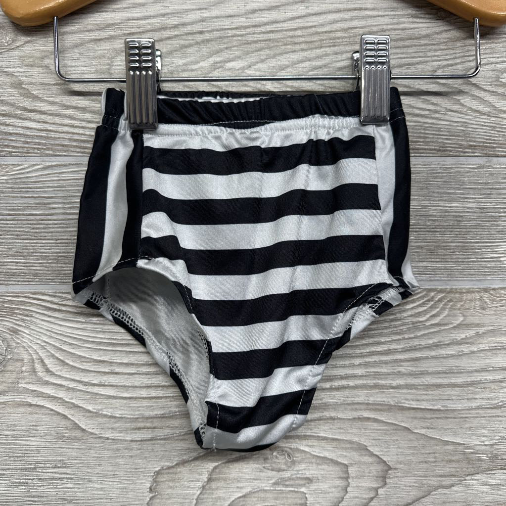 NEW 2 Pc Halter Top & Bummies Stripes Bow 9-12m