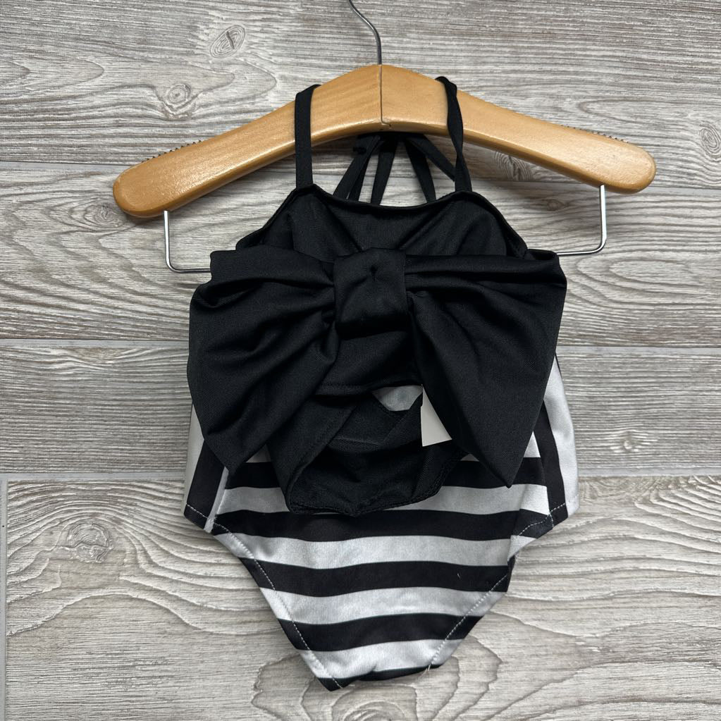 NEW 2 Pc Halter Top & Bummies Stripes Bow 2t