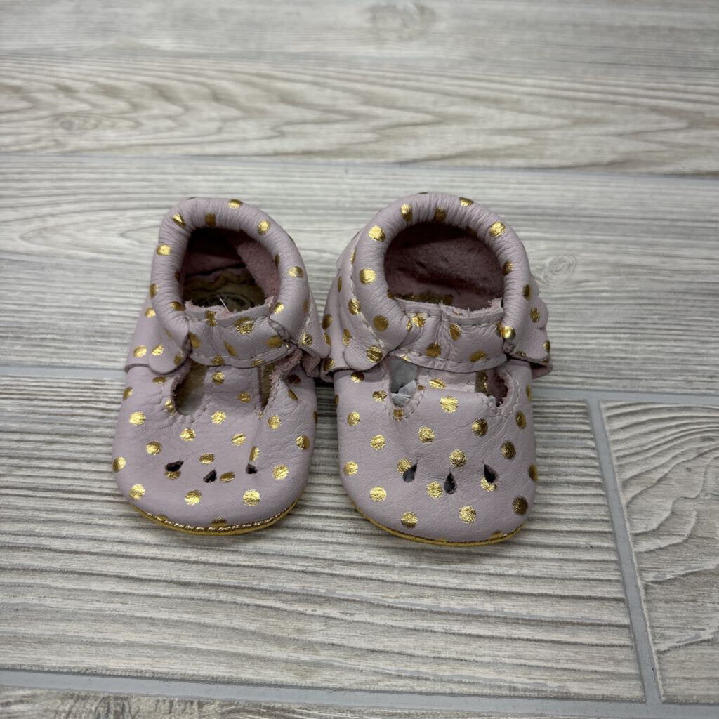 NEW Leather Moccasins Foil Dots