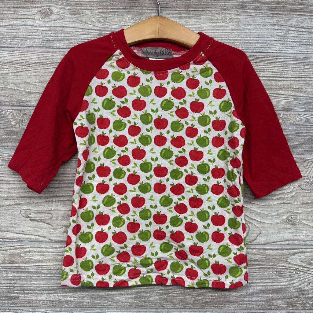 NEW LS Shirt Apples Ruffles