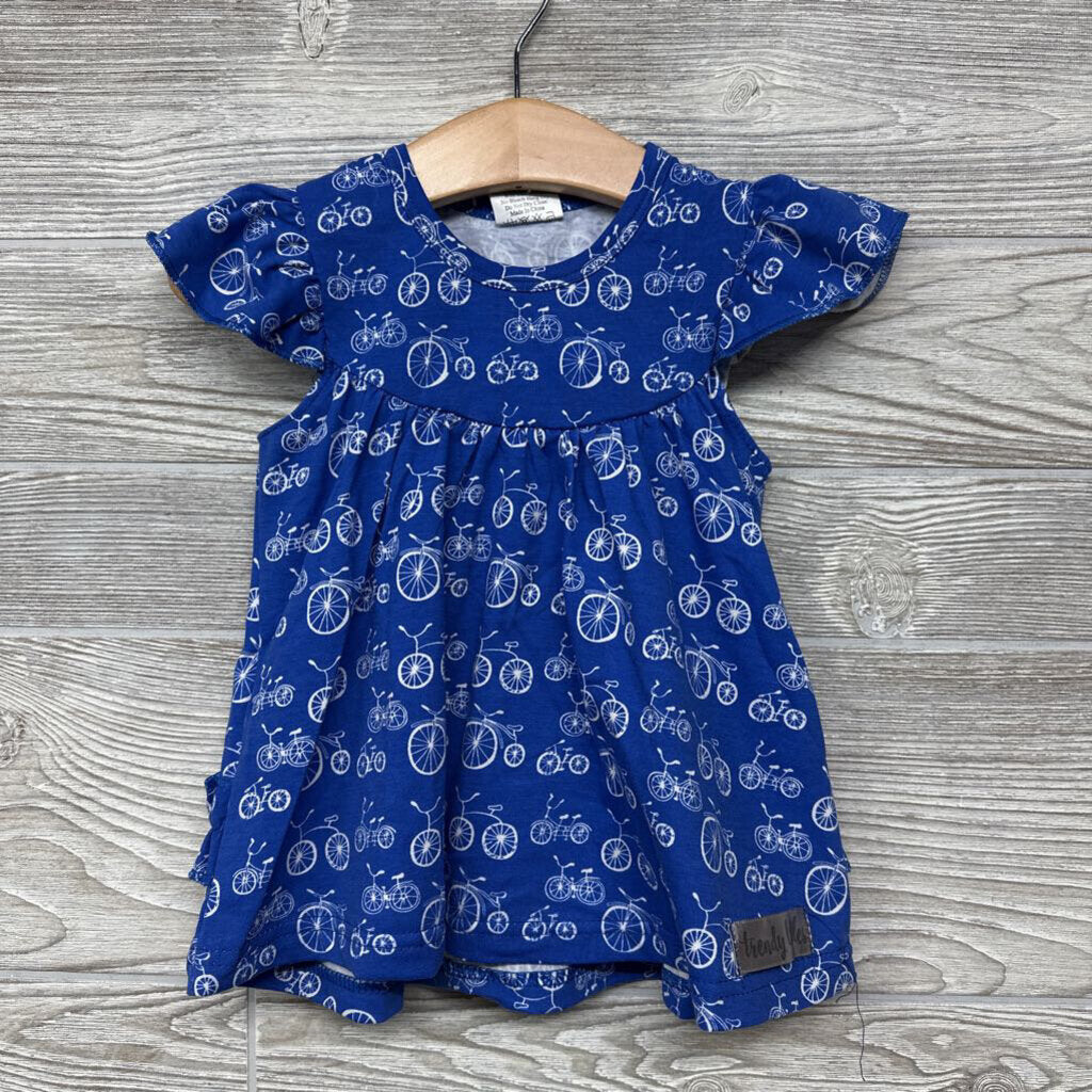 NEW Dress Flutter Sleeves Bikes Ruffles