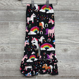 NEW 2 Pc LS Shirt & Pants Ruffles Unicorns