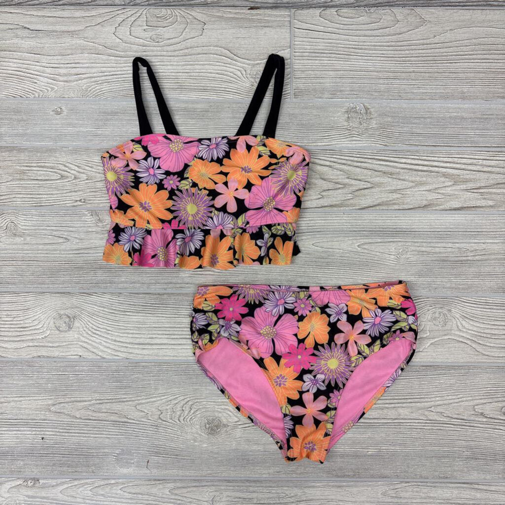 2 Pc Swimsuit Flowers