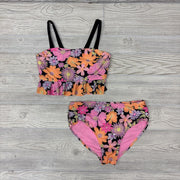 2 Pc Swimsuit Flowers