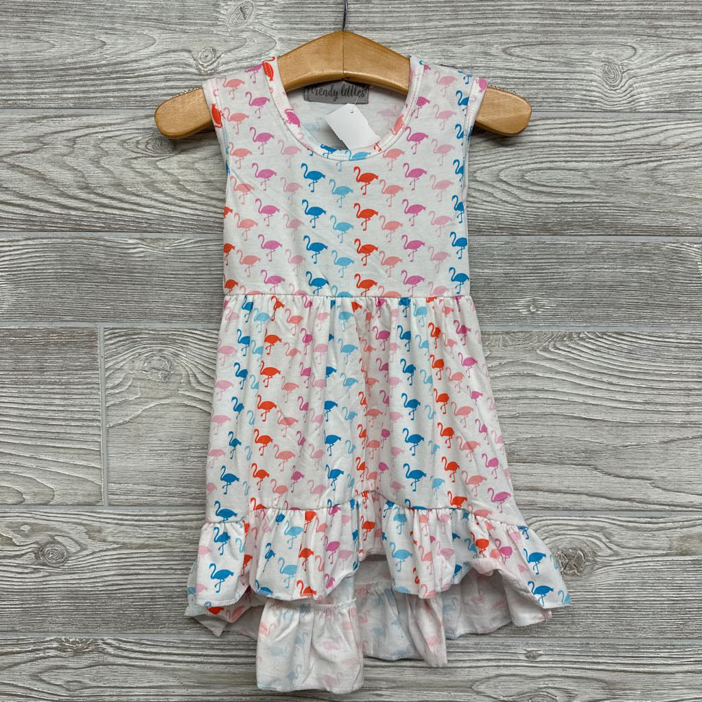 NEW Tank Dress Flamingos 12-18m