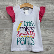 NEW Shirt Little Miss Smarty Pants 3T