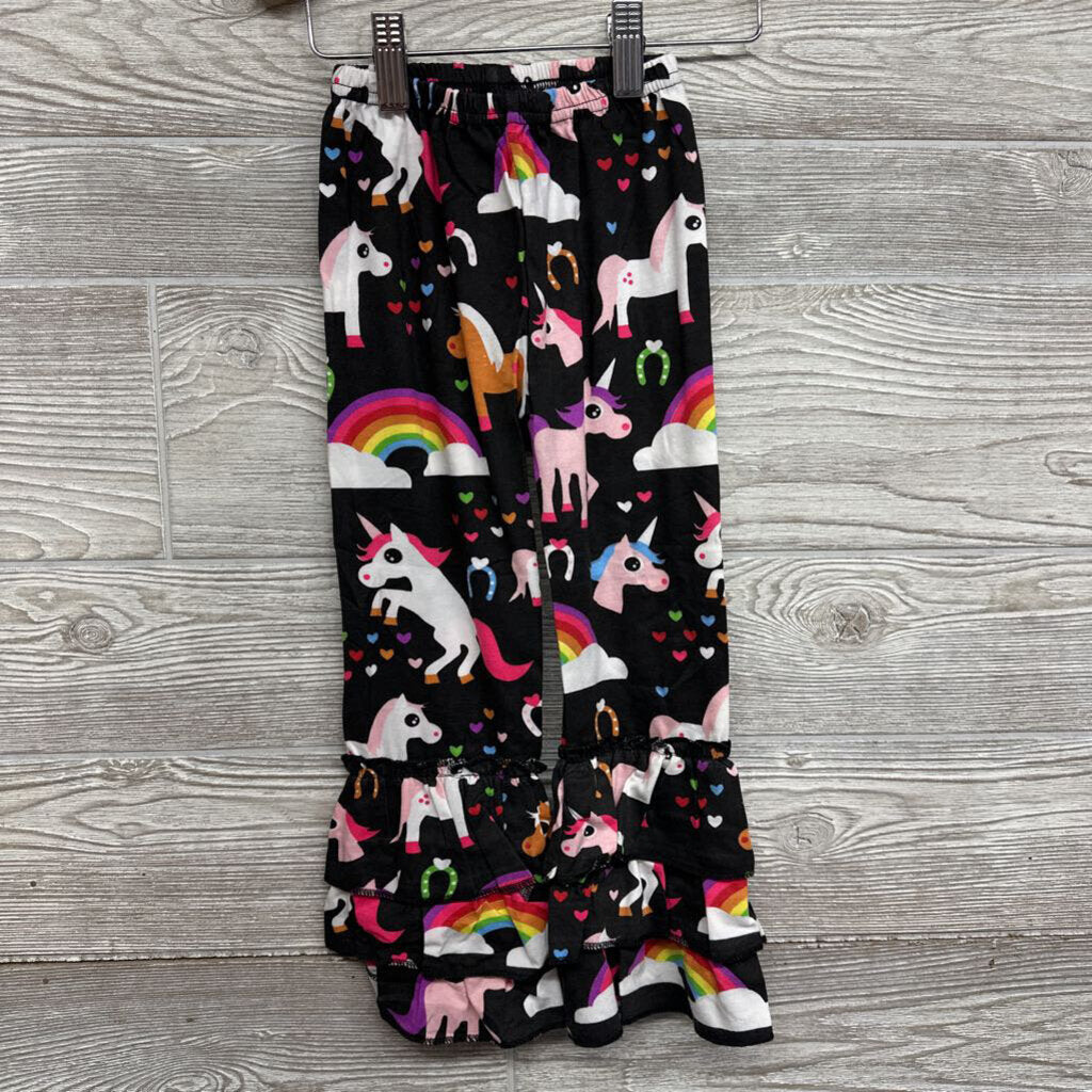 NEW 2 Pc LS Shirt & Flare Pants Unicorns