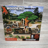 NEW Wooden Zookeeper Playset