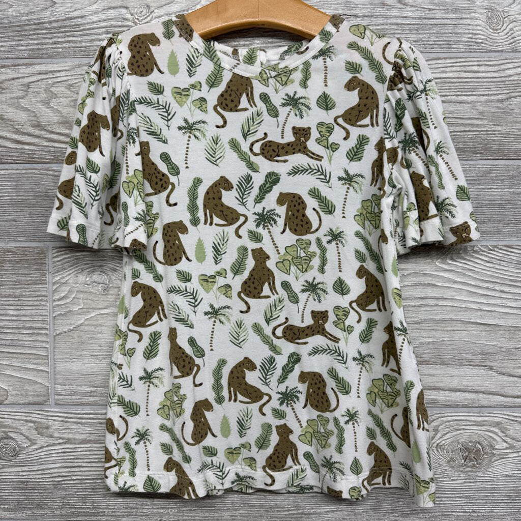 Bamboo Viscose Shirt Leopards Leaves