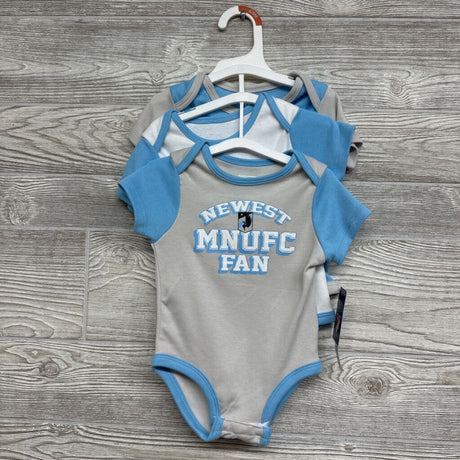 NEW 3 Pk Bodysuit Minnesota United FC Soccer Team