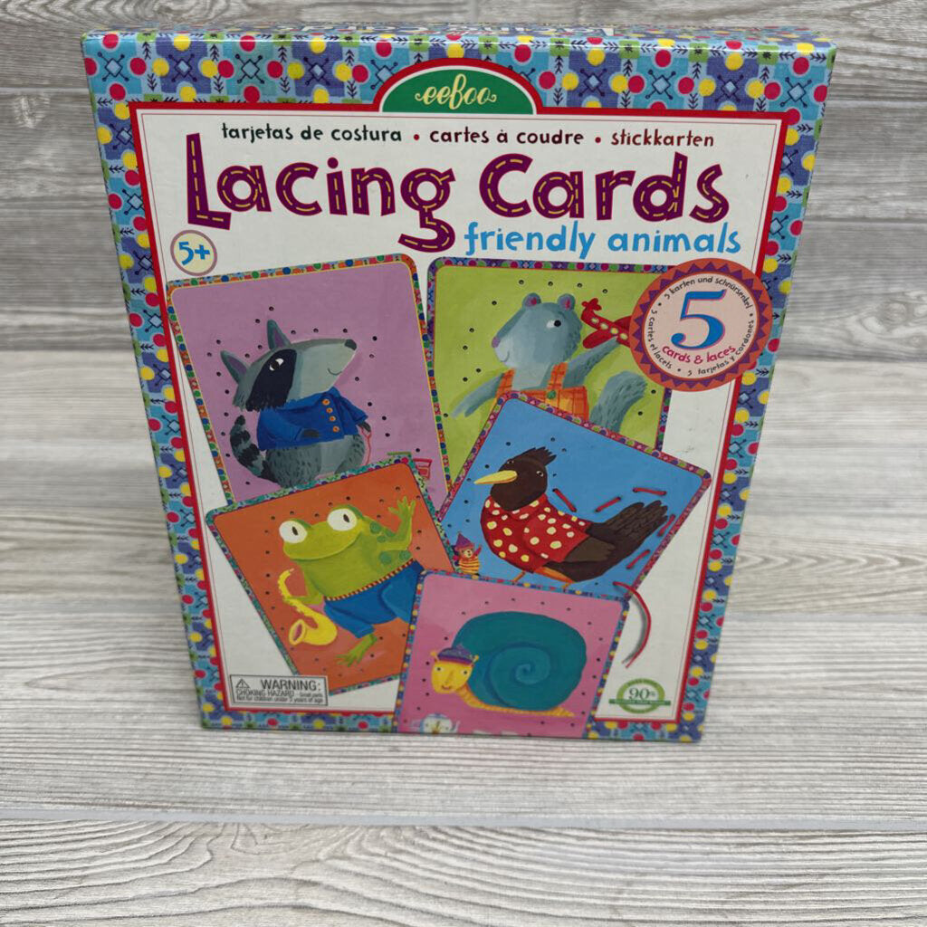 Lacing Cards Friendly Animals