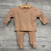2 Pc LS Bodysuit & Pants Dots