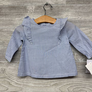 NEW LS Shirt Stripes Ruffles