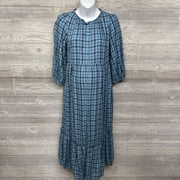 NEW LS Button Up Dress Plaid