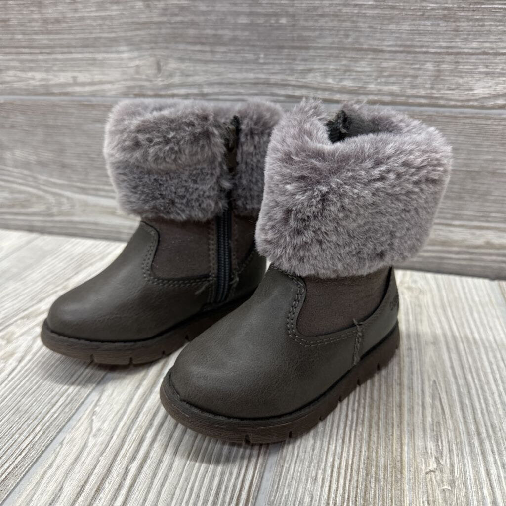 Duchess Side Zip Boots Faux Fur