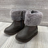 Duchess Side Zip Boots Faux Fur
