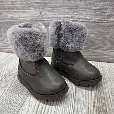 Duchess Side Zip Boots Faux Fur
