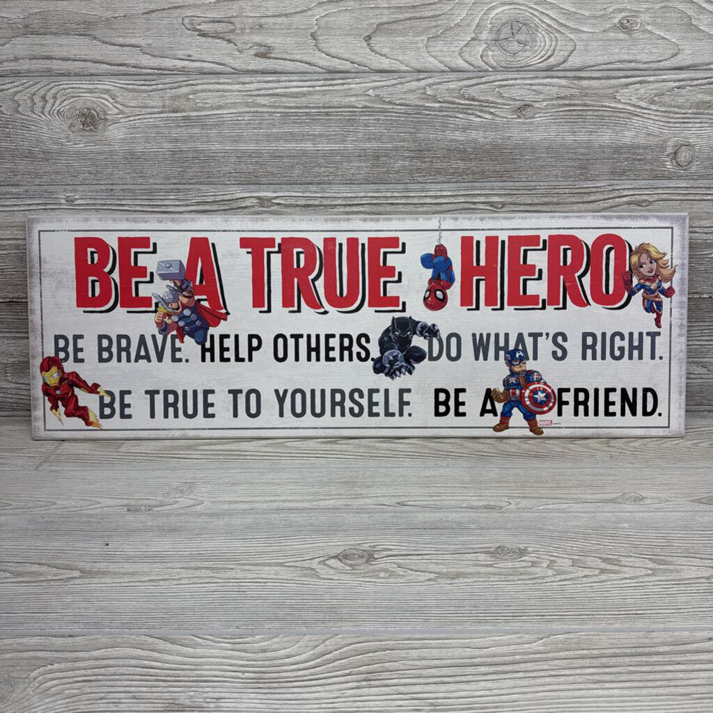 Wooden Picture Be A True Hero