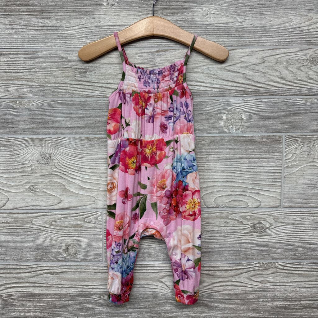Bamboo Tank Romper Flowers