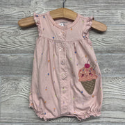 Button Up Romper Ice Cream