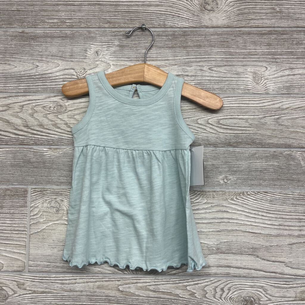 NEW Tank Dress Lettuce Trim