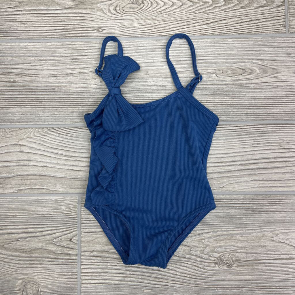 Ribbed Swimsuit Ruffle