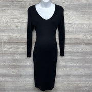 LS Ruched Ribbed Dress