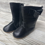 NEW Faux Leather Boots Bow