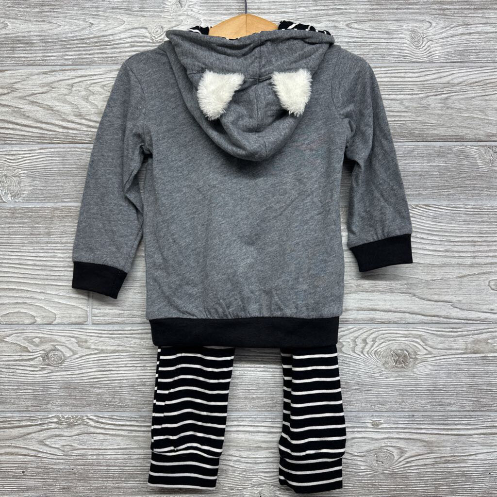 NEW 2 Pc Pullover W/ Hood & Pants Stripes