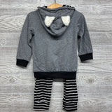 NEW 2 Pc Pullover W/ Hood & Pants Stripes