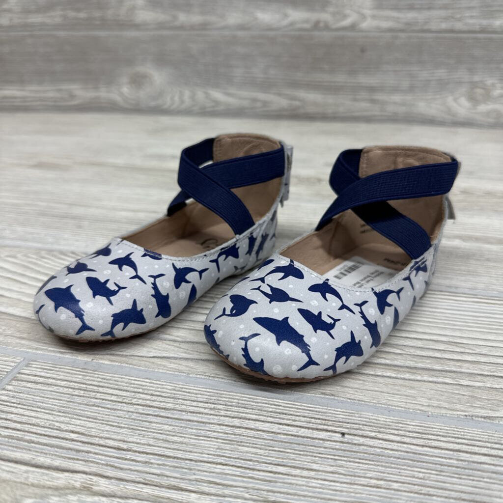 Leather Shoes Ankle Strap Sharks