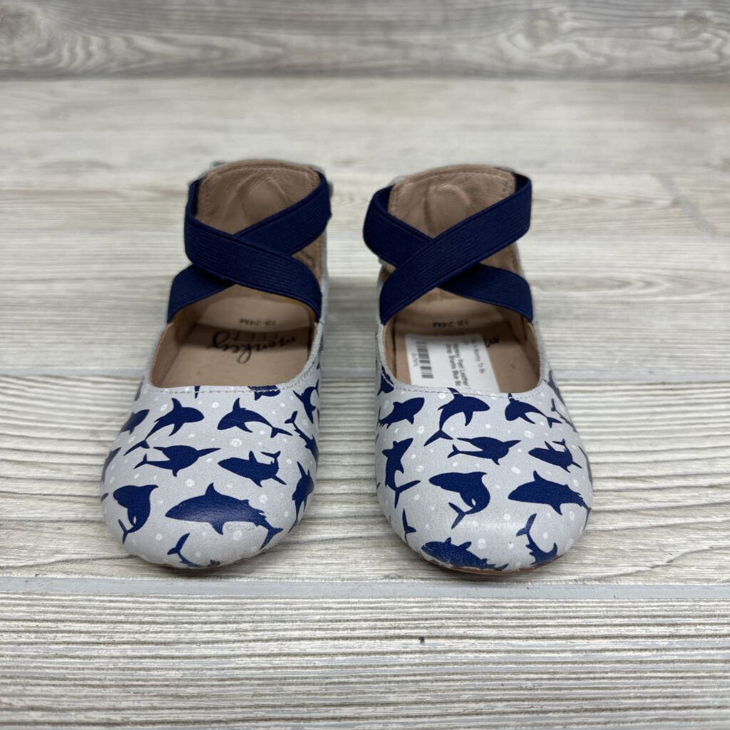 Leather Shoes Ankle Strap Sharks