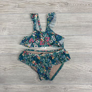 2 Pc Swimsuit Flowers